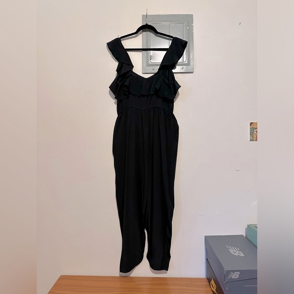 Tibi Silk Jumpsuit w/ Ruffle Straps - Picture 8 of 11